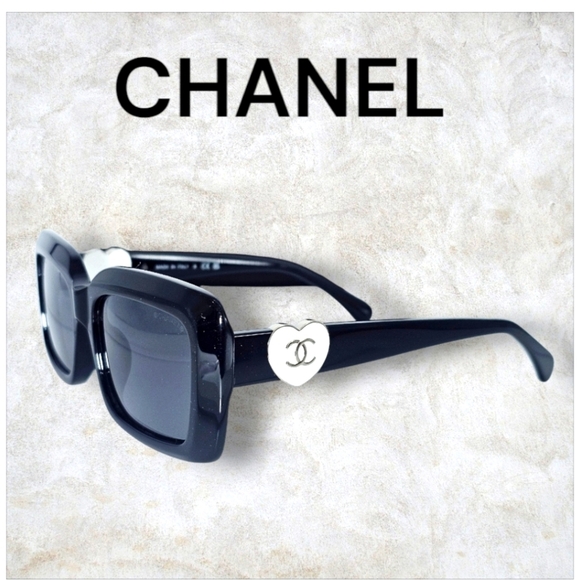 CHANEL Accessories - CHANEL CH5520A C501/S4 Designer Sunglasses | Black & Silver Frame | Grey Lenses